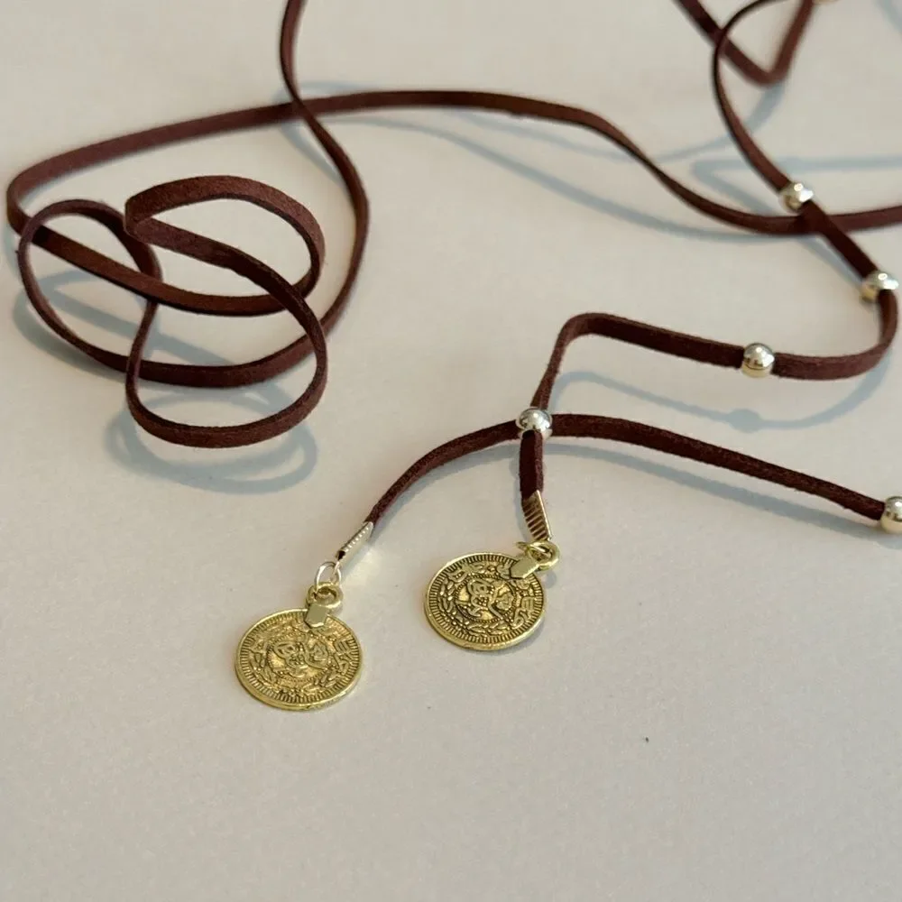 Brown Wrap Necklace N1324